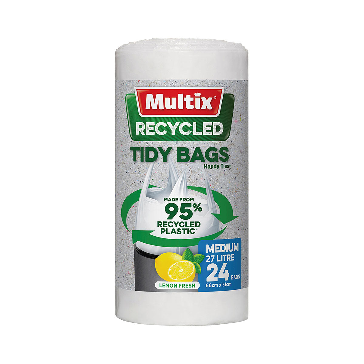 Multix Recycled Tidy Bags Medium 27L 24pk