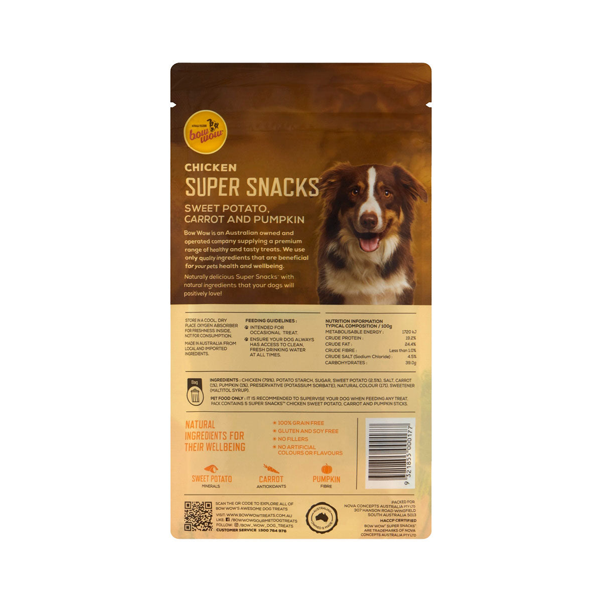 Bow Wow Chicken Super Snack 5pk