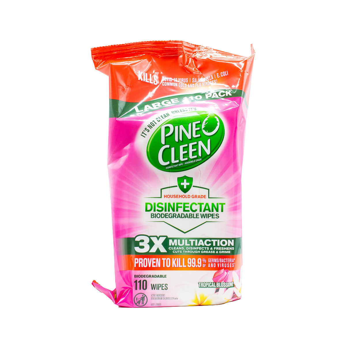 Pine O Cleen Disinfect Wipe Tropical 110pk