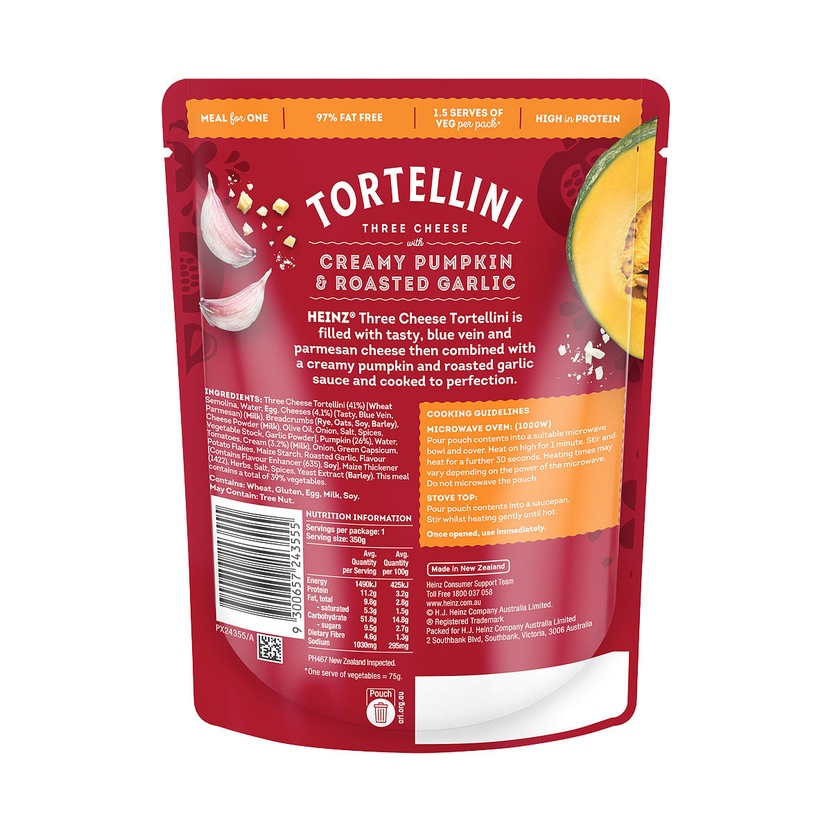 Heinz Pumpkin & Garlic Tortellini 350g