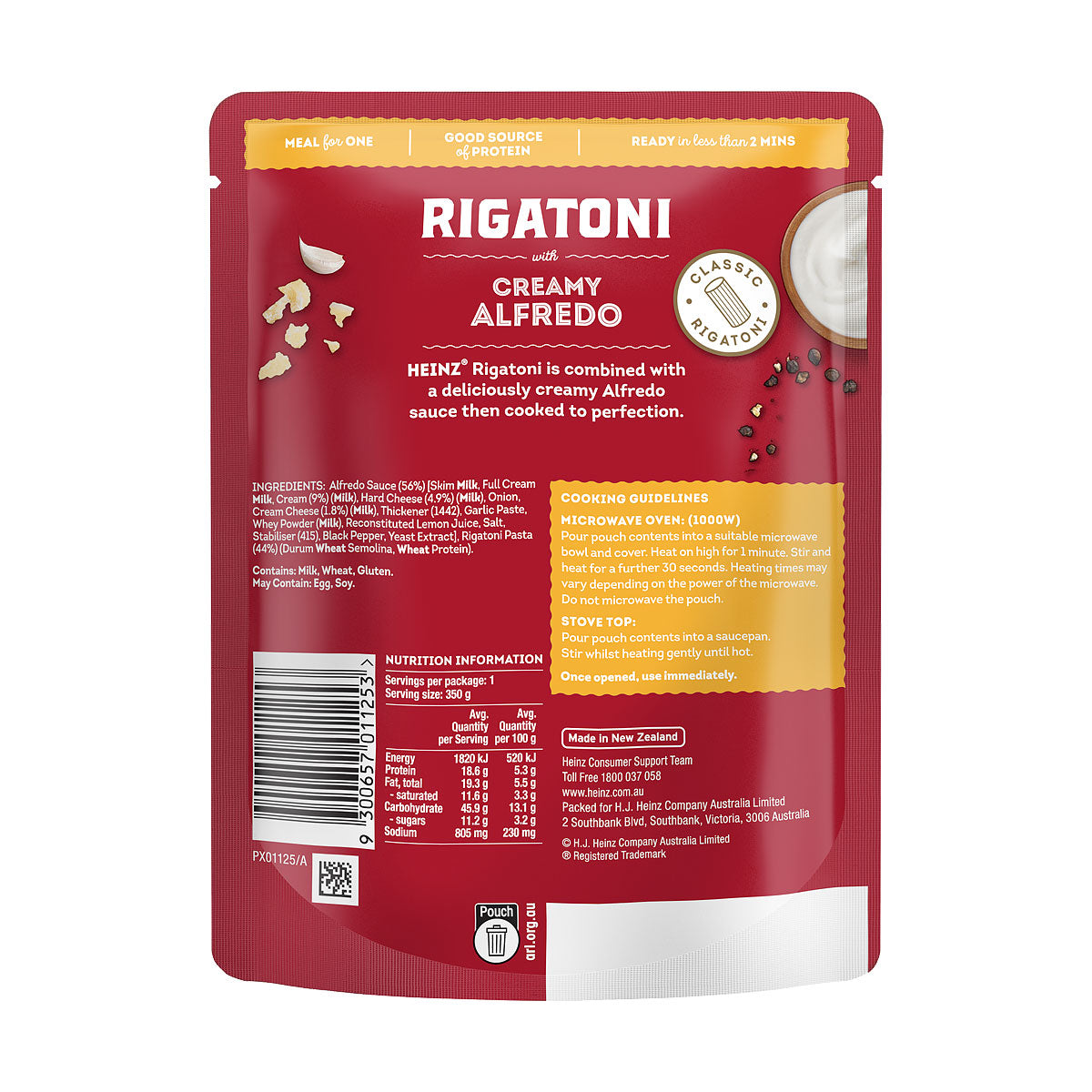 Heinz Rigatoni Alfredo 350g