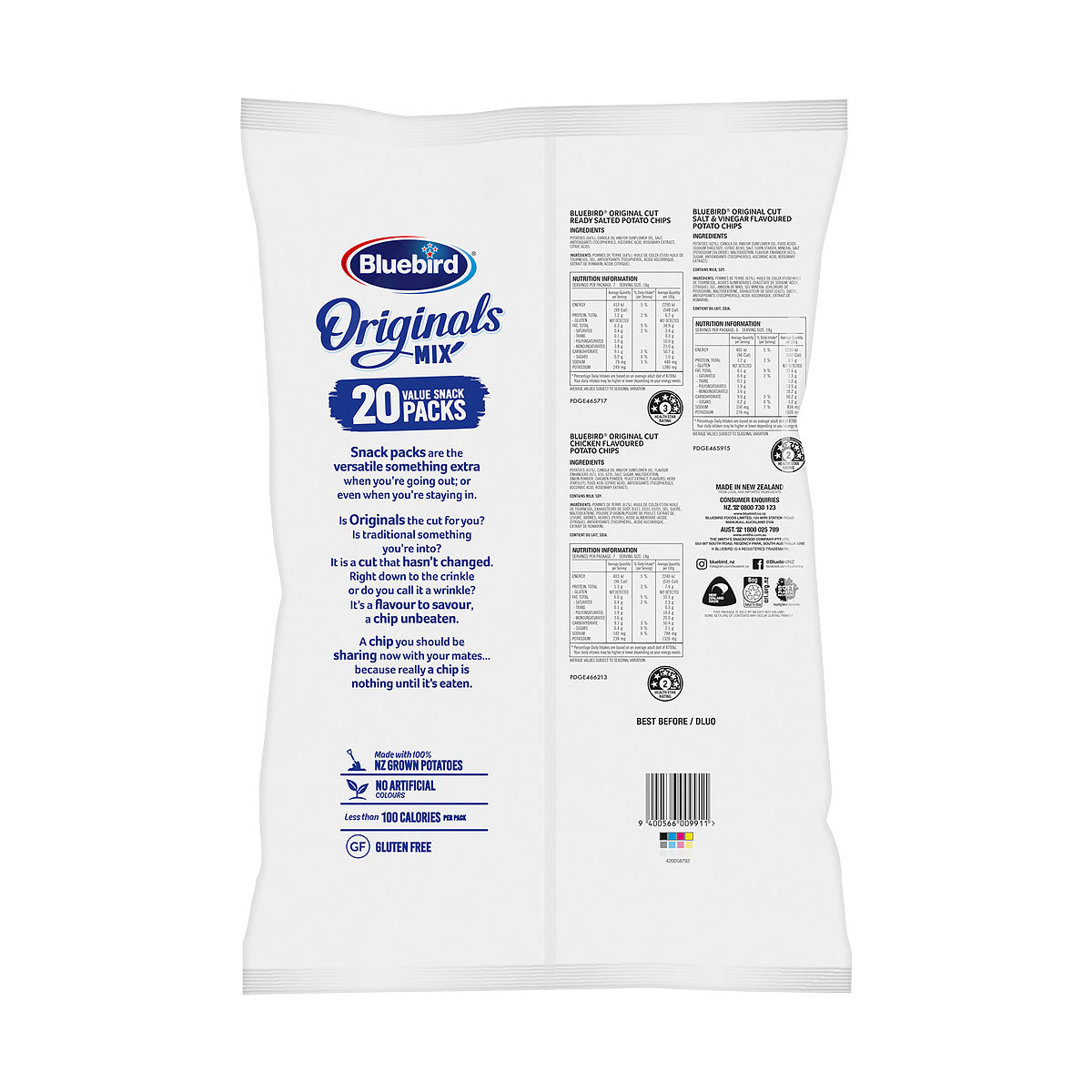 Bluebird Original Mix 360g 20pk