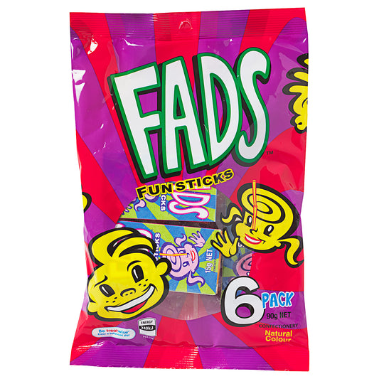 Fads Fun Sticks 15g 6pk