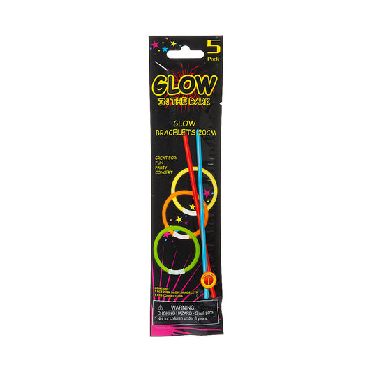 Neon Glow Bracelet 20cm 5pk