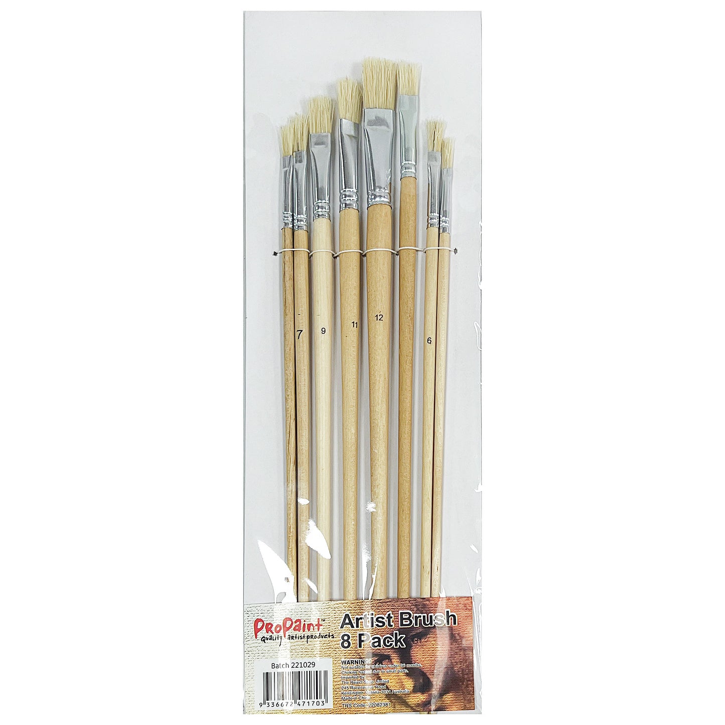 Pro Paint Brush Set 8pk