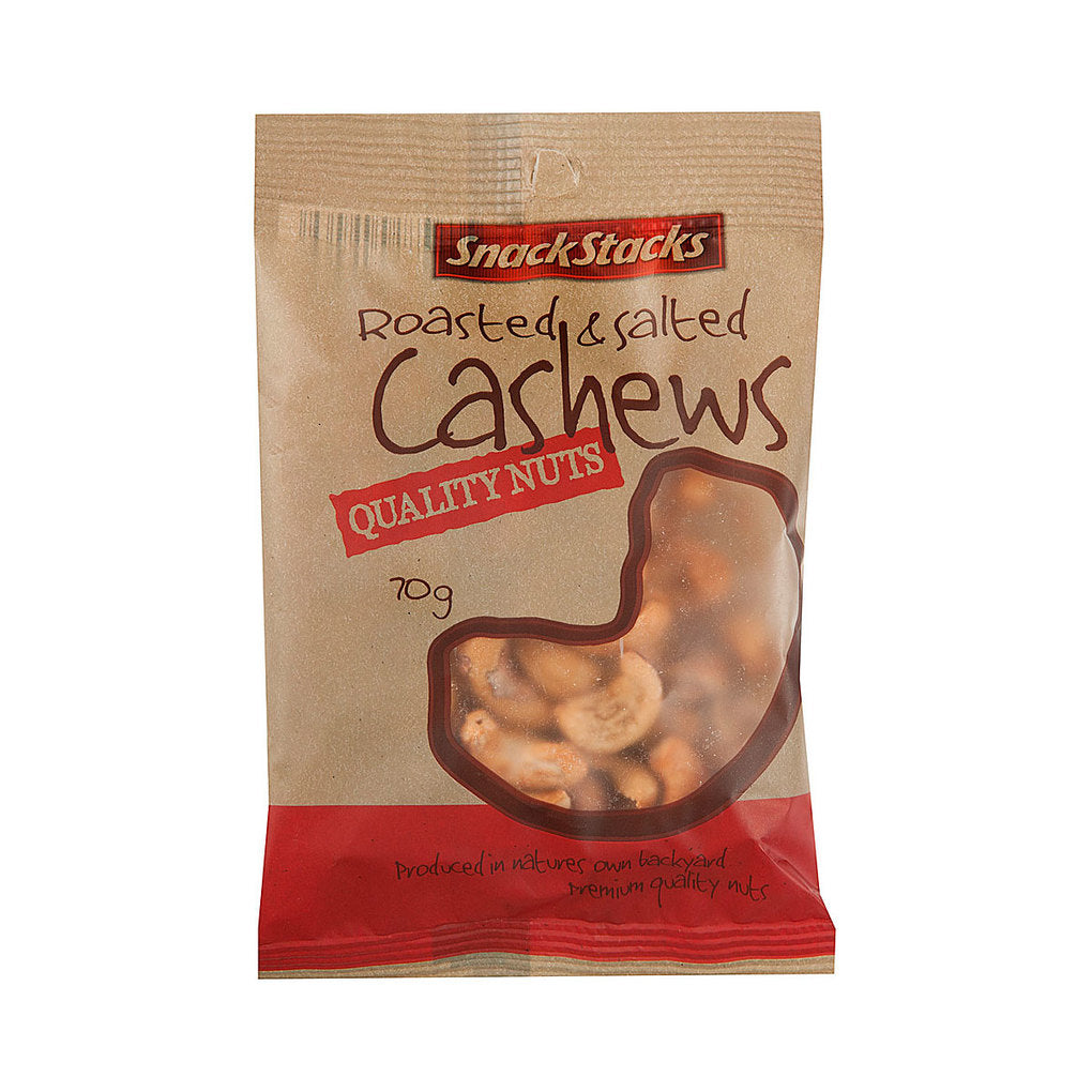 Snack Stacks Roasted & Salted Cashews 70g