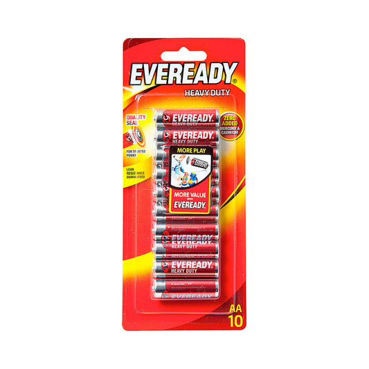 Eveready AA Heavy Duty Batteries 10pk