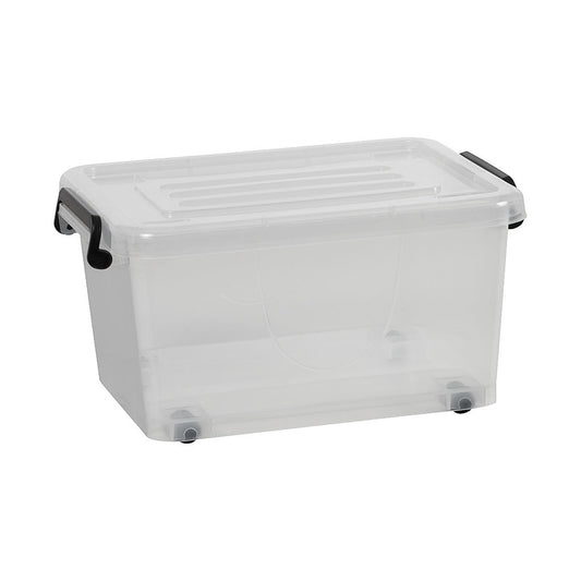 Store N Stack Rollerbox Clear 15L