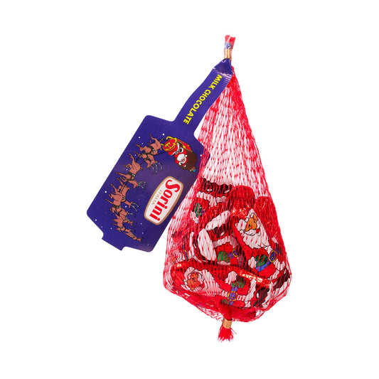 Chocolate Santa In Mesh Bag 80g