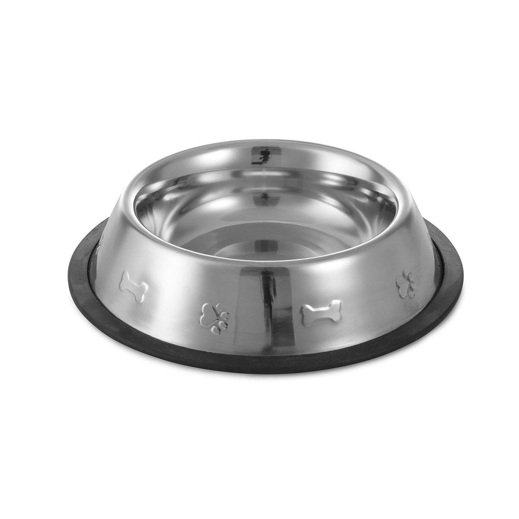 Stainless Steel & Rubber Pet Bowl 25cm