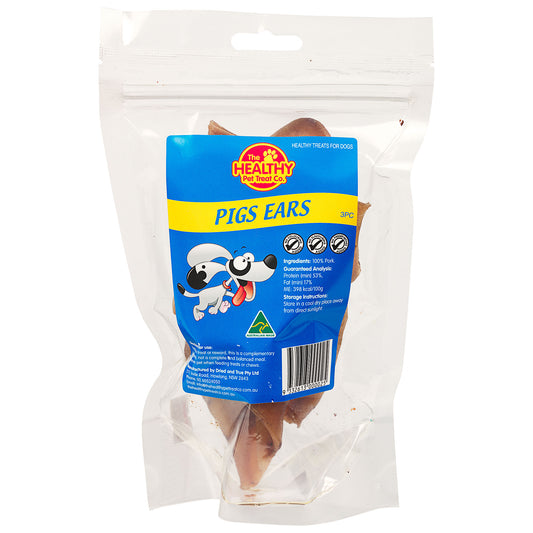 The Healthy Pet Treat Co. Pigs Ears 3pk