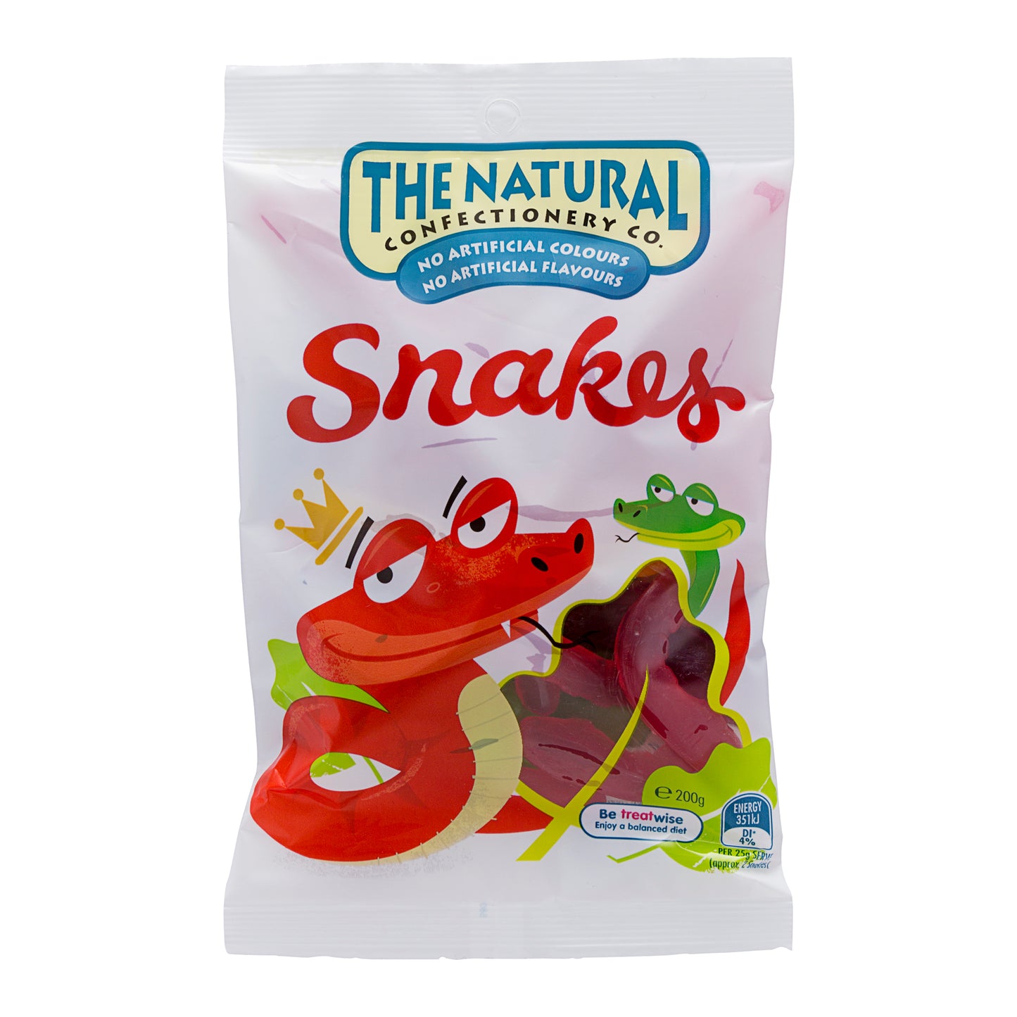 The Natural Confectionery Company Snakes Bag 190g