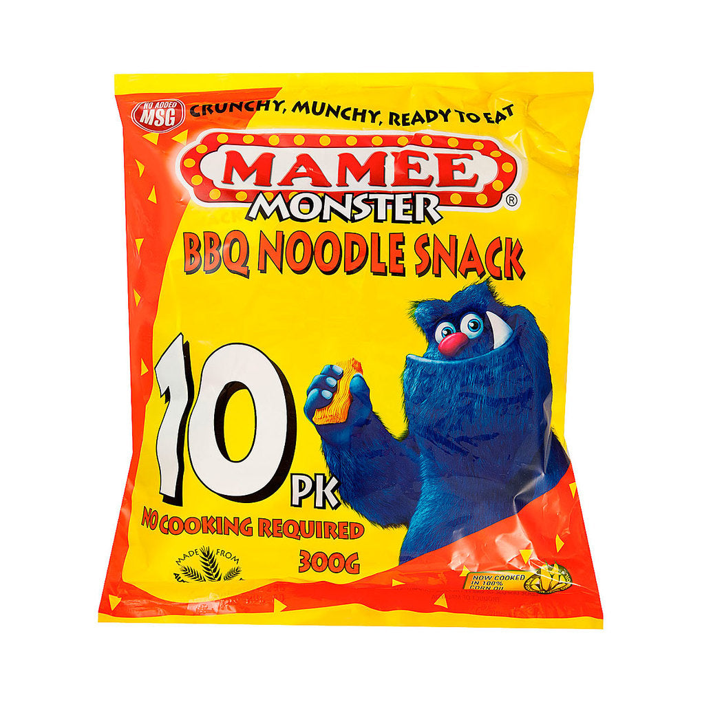 Mamee Noodle Snack Bbq 10pk 300g