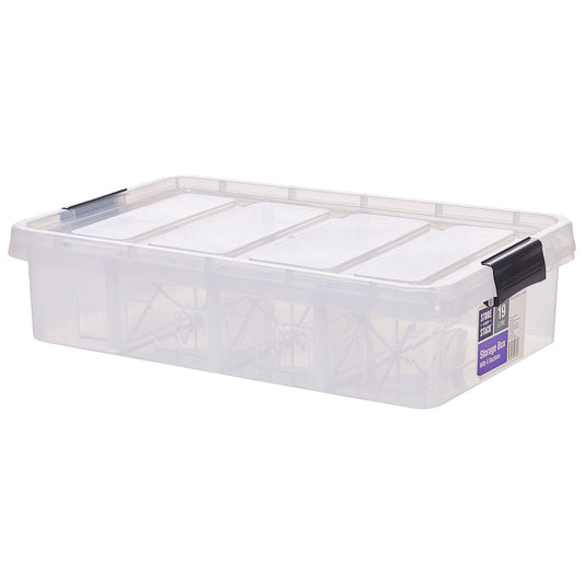 Underbed Storer With 4 Compartments 19L