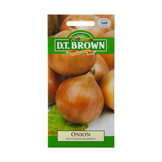 Dt Brown Hunter River Brown Onion Seeds 300pc