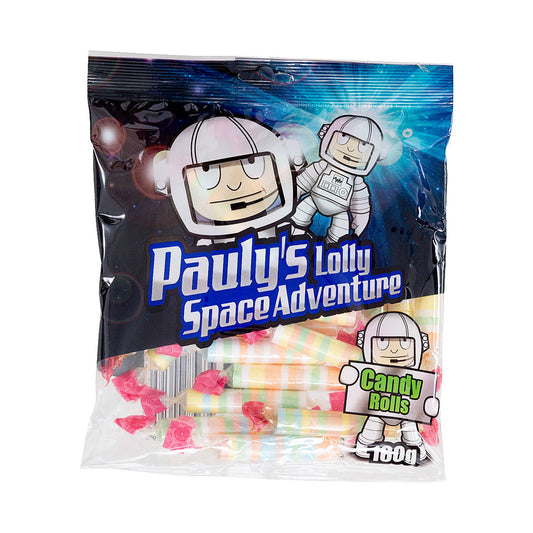 Pauly's Lolly Space Adventure Candy Rolls Sharebag 160g