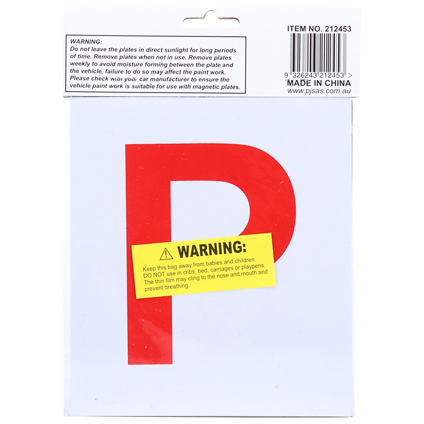 Handy Auto Magnetic P Plates Red QLD/SA/TAS/ACT/NT