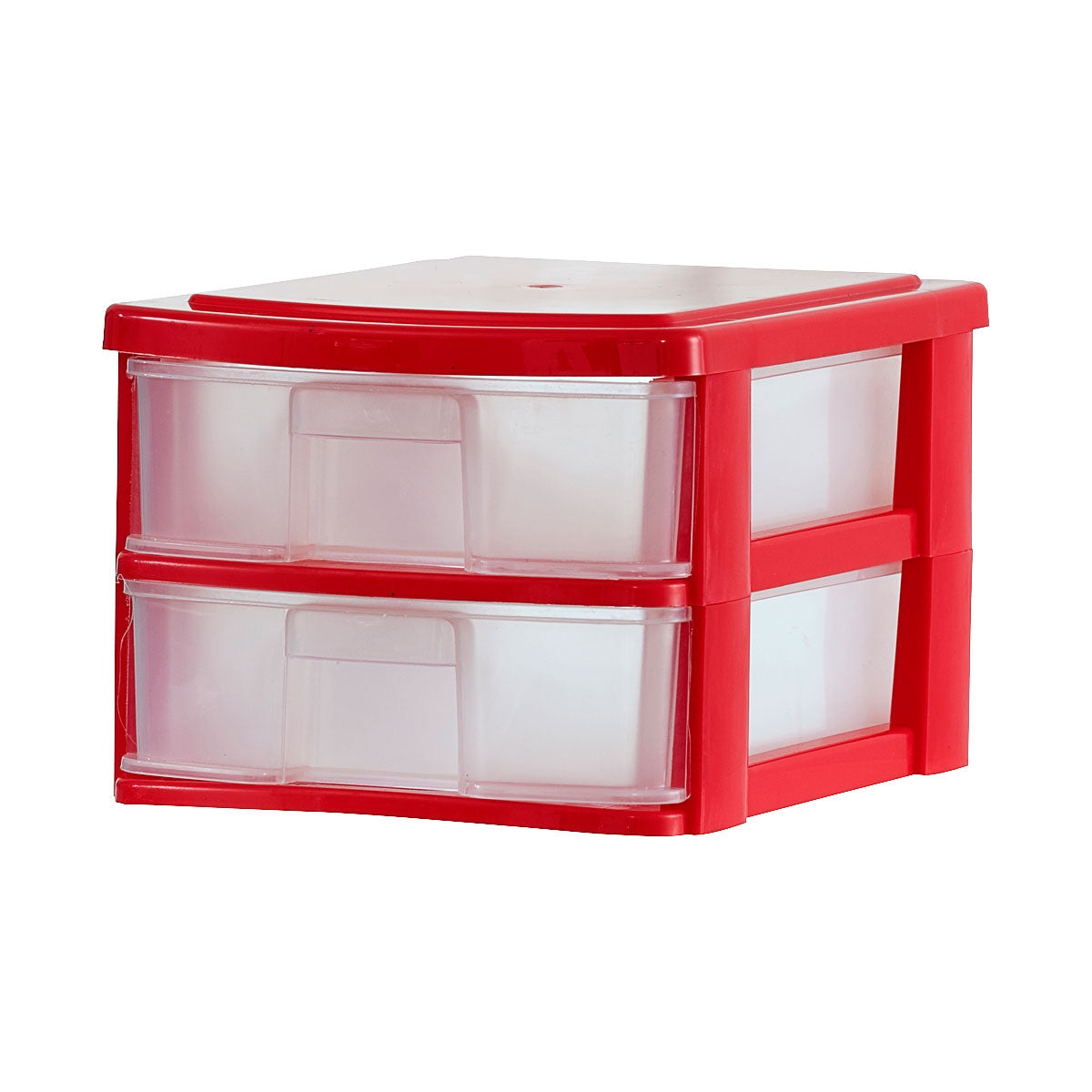 Mini 2 Drawer Plastic Storage Box