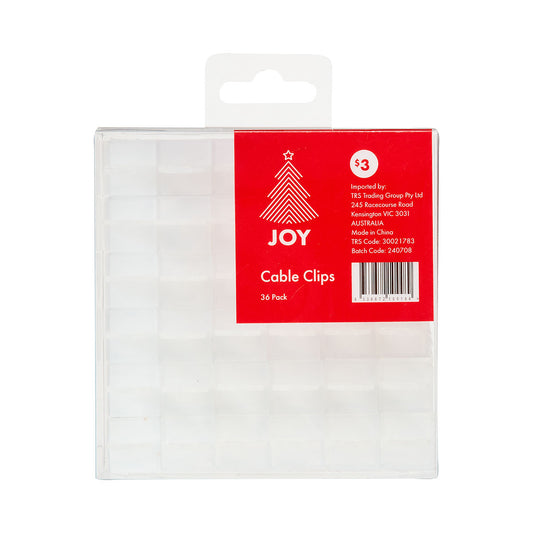 Christmas Cable Clips 36pk