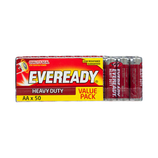 Eveready AA Heavy Duty Batteries 50pk