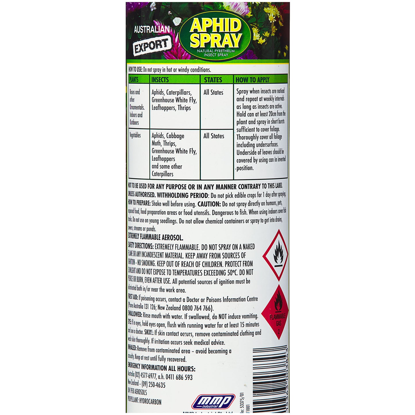 Aphid Spray Aerosol 400g