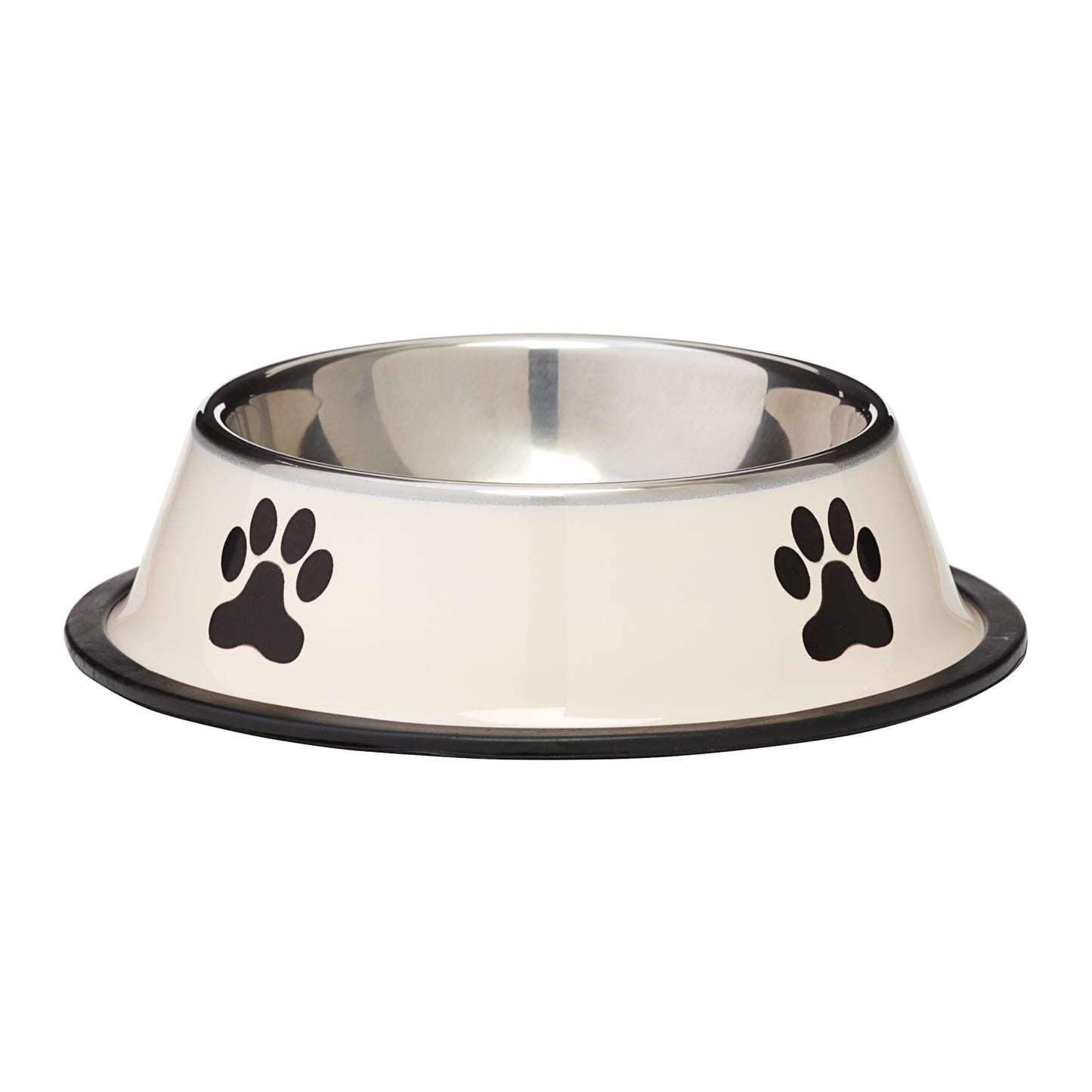 Stainless Steel Dog Bowl With Paw Print 16cm