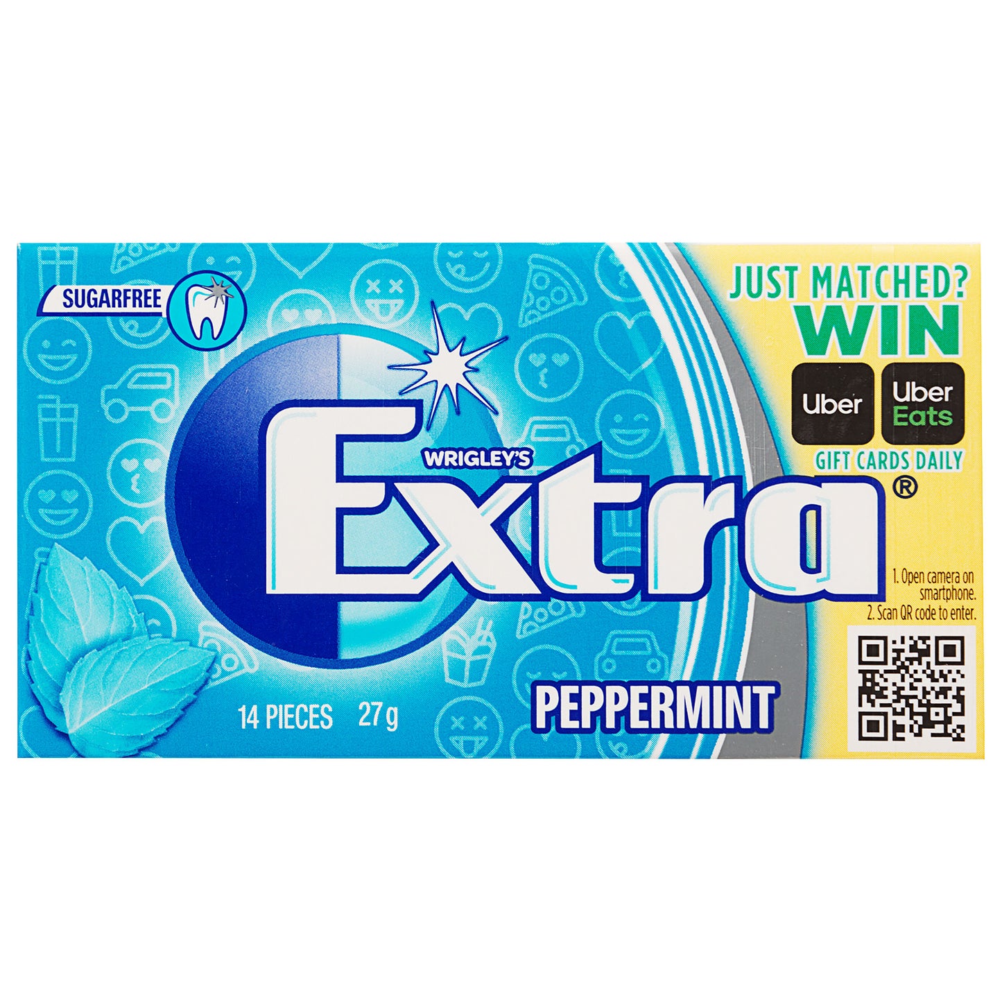 Wrigley's Extra Peppermint Chewing Gum 14pcs