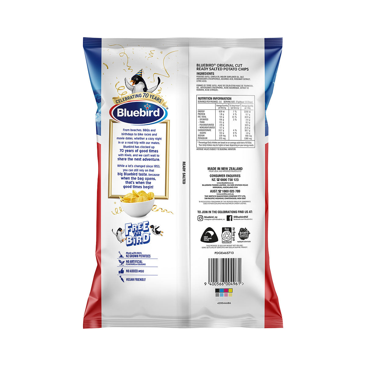 Bluebird Original Cut Salted 150g