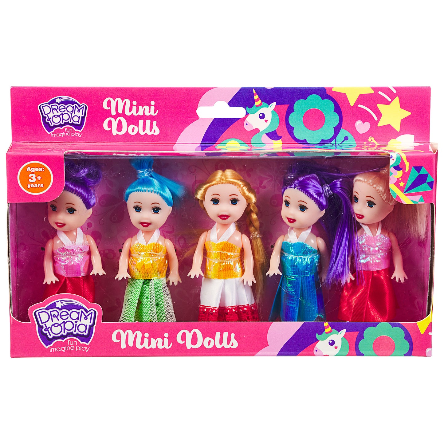 Mini Dolls 3.5" 5pk