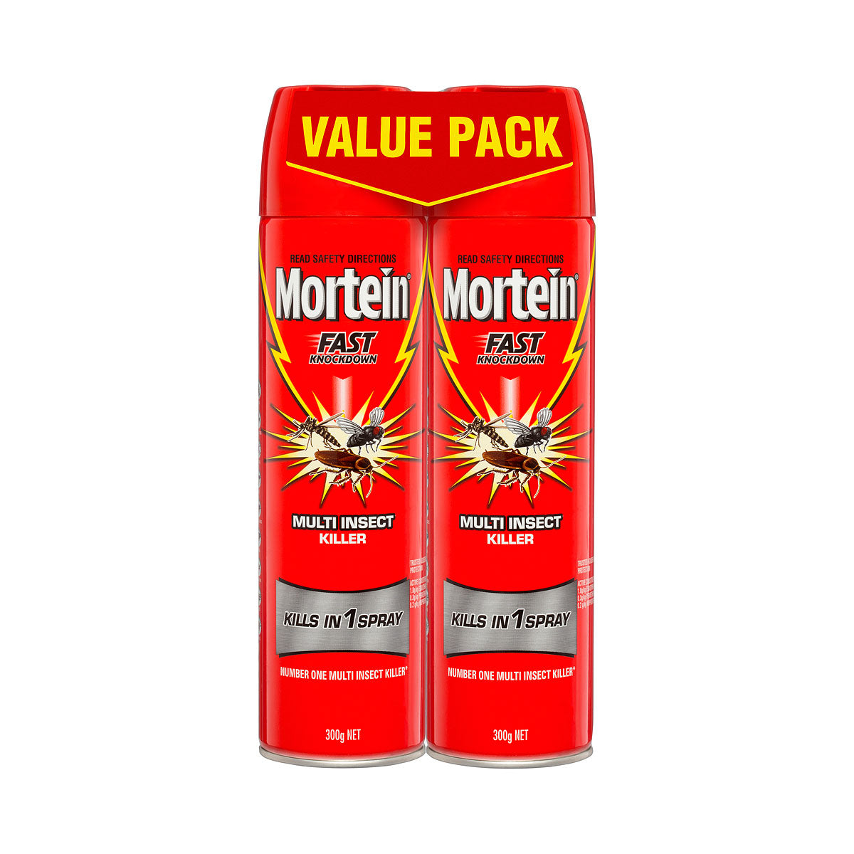 Mortein Fast Knockdown Multi Insect Killer 300g 2pk