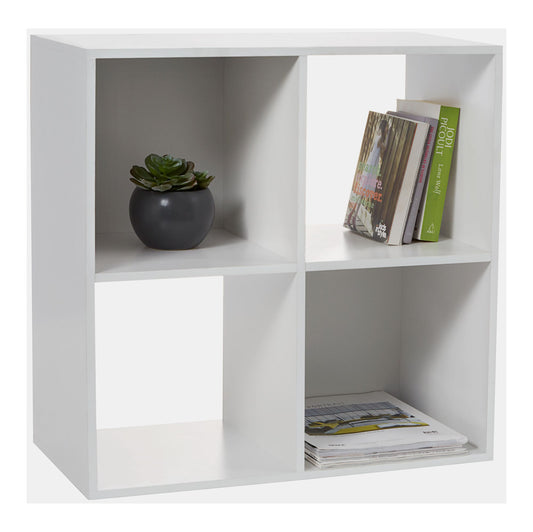 4 Cube Storage Unit White