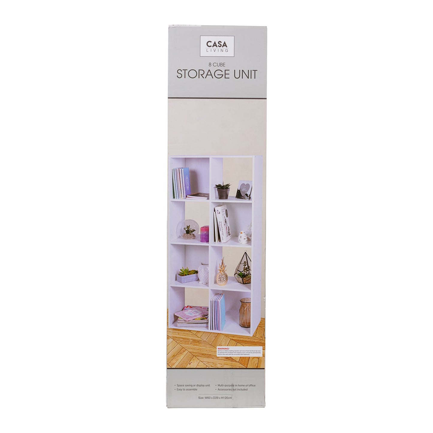 8 Cube Storage Unit White