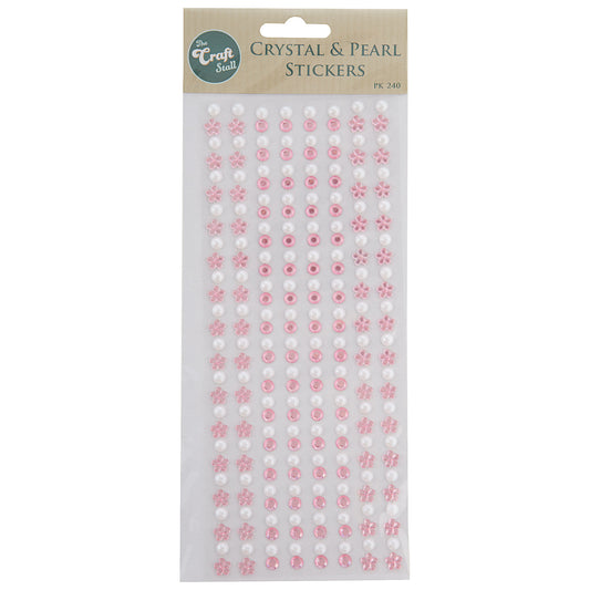 The Craft Stall Embellishments Crystal And Pearls 240pk