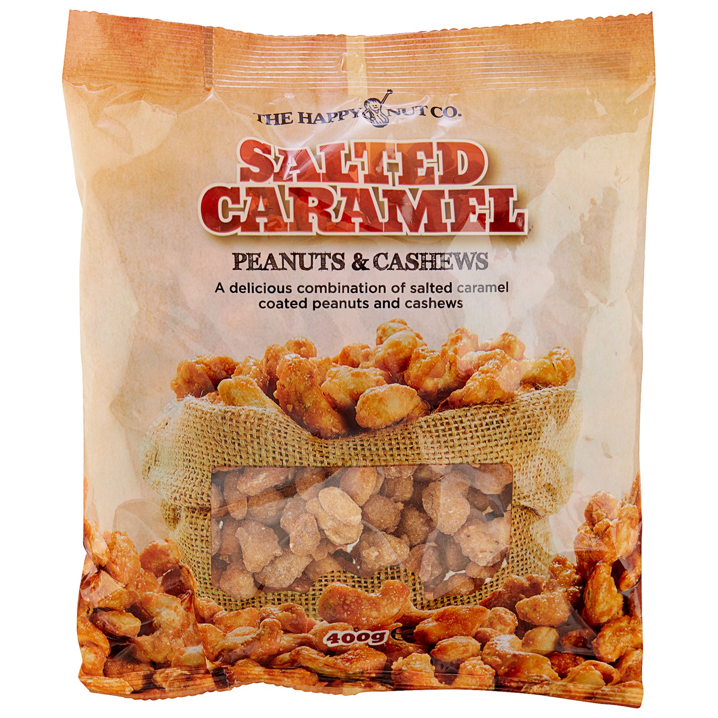 The Happy Nut Co. Salted Caramel Peanuts & Cashews 400g