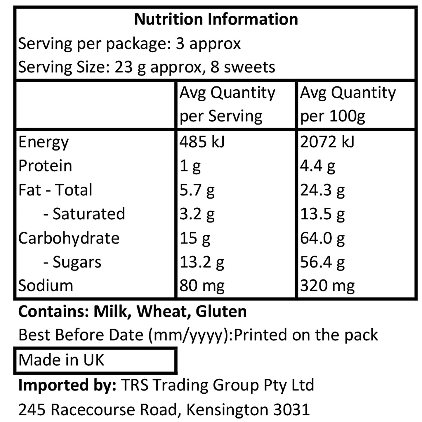 Nestle Munchies Giant Tube 100g