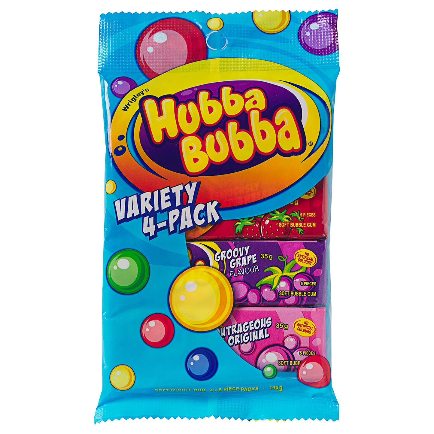 Hubba Bubba Variety 4 Pack 140g