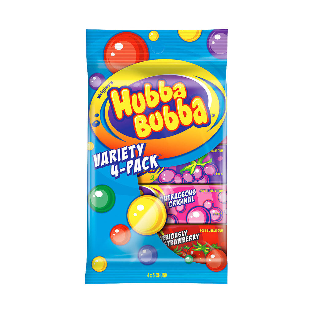 Hubba Bubba Variety 4 Pack 140g