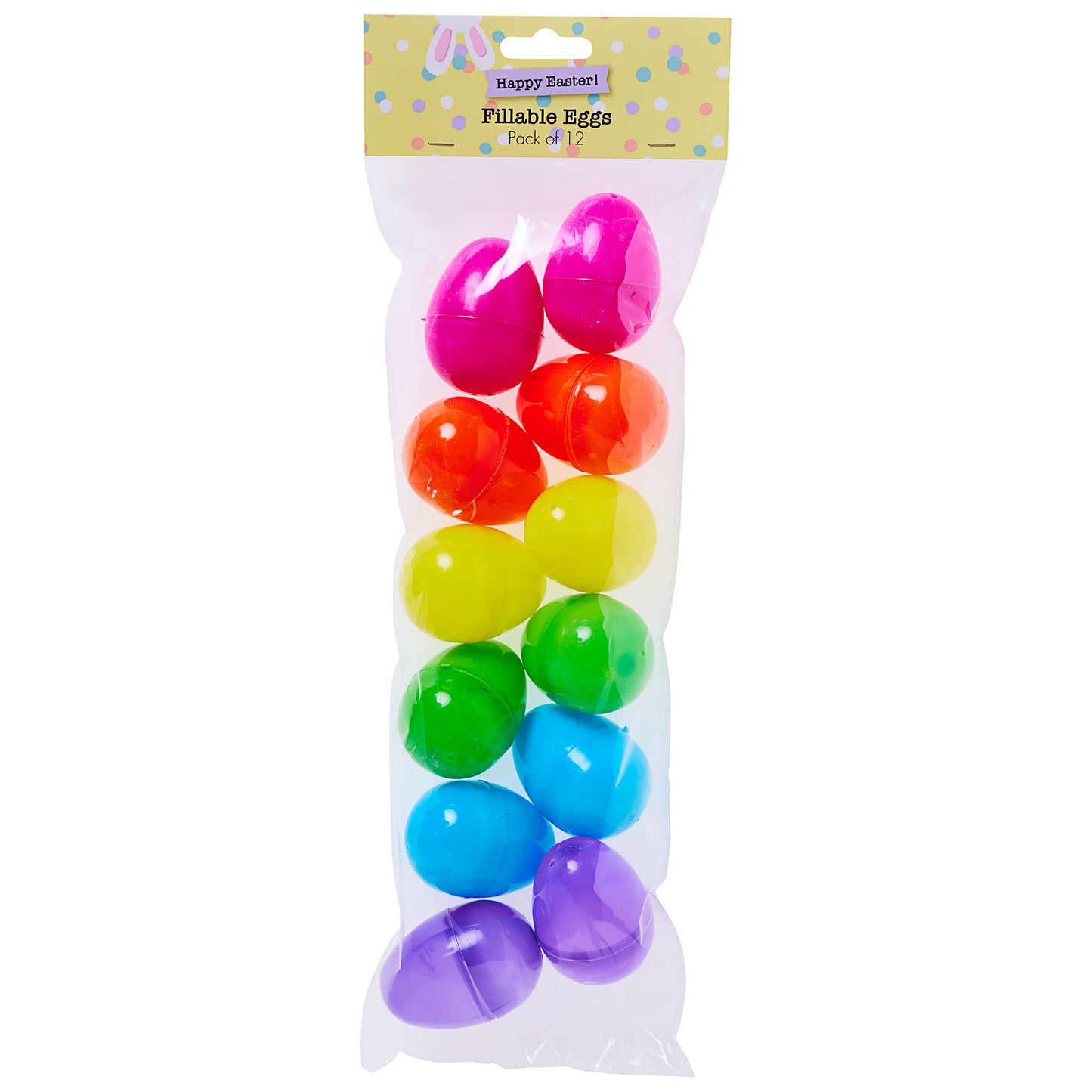 Easter Fillable Eggs 12pk Assorted