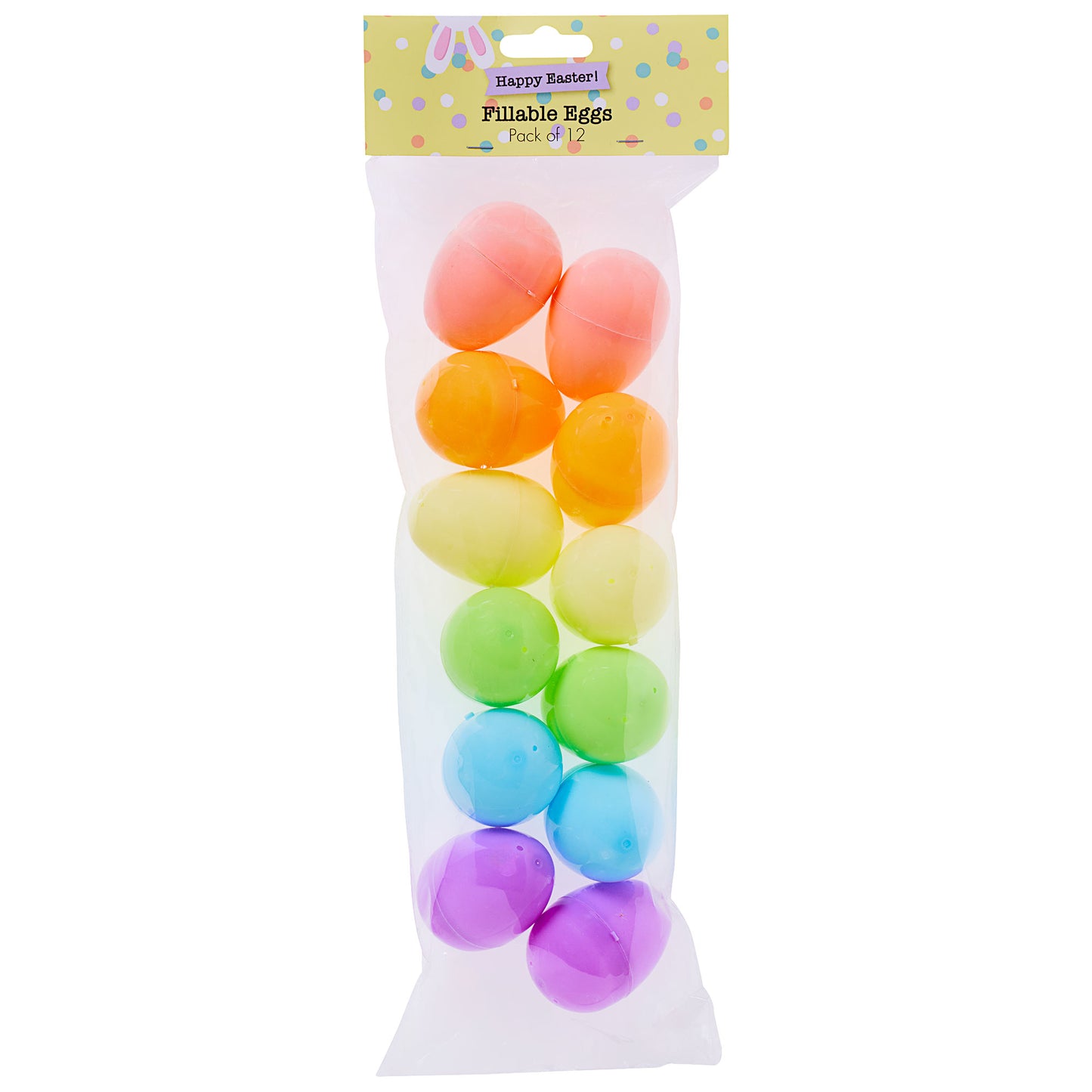 Easter Fillable Eggs 12pk Assorted