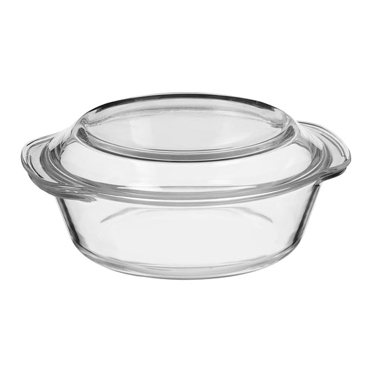 Glass Round Casserole Dish 1.8L