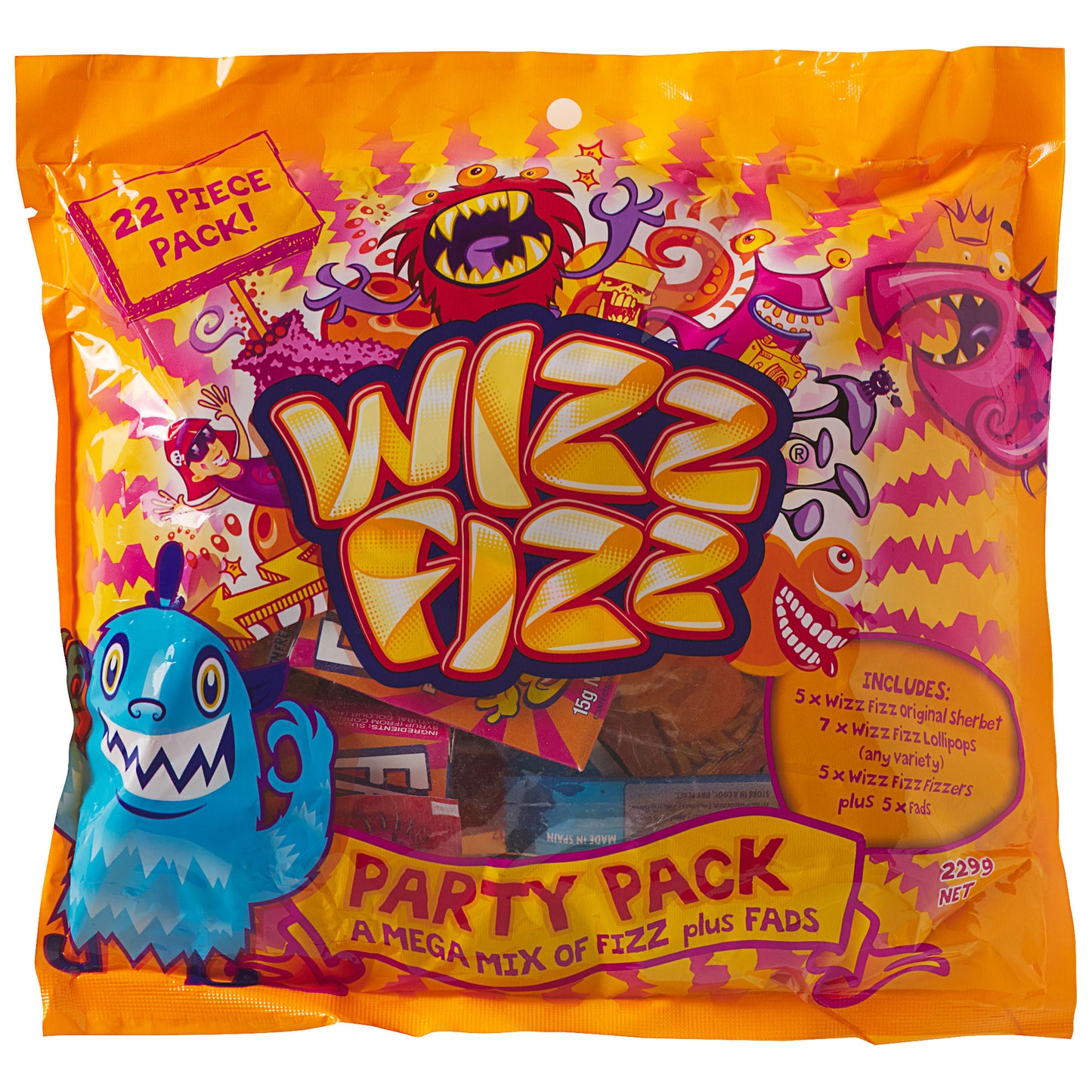 Wizz Fizz Party Pack 22pk 229g