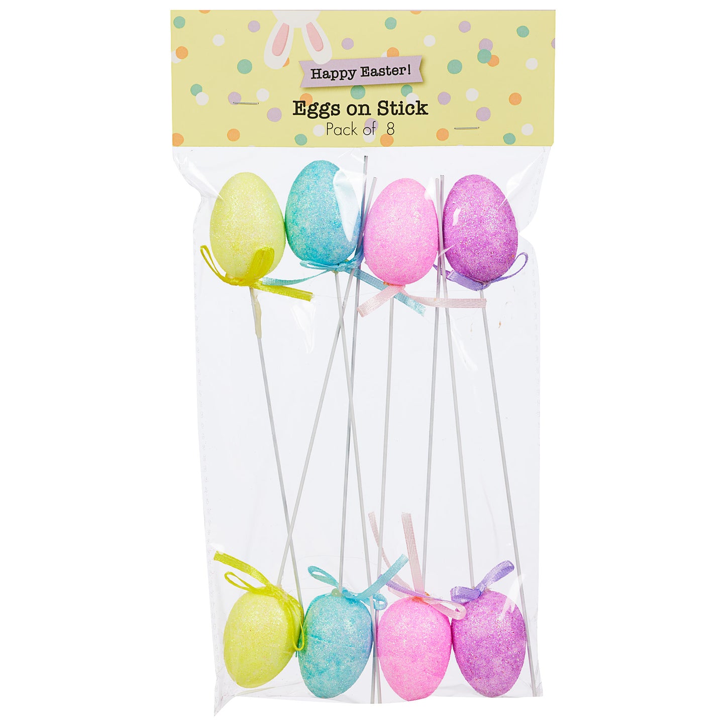 Easter Egg On Stick 8pk Assorted