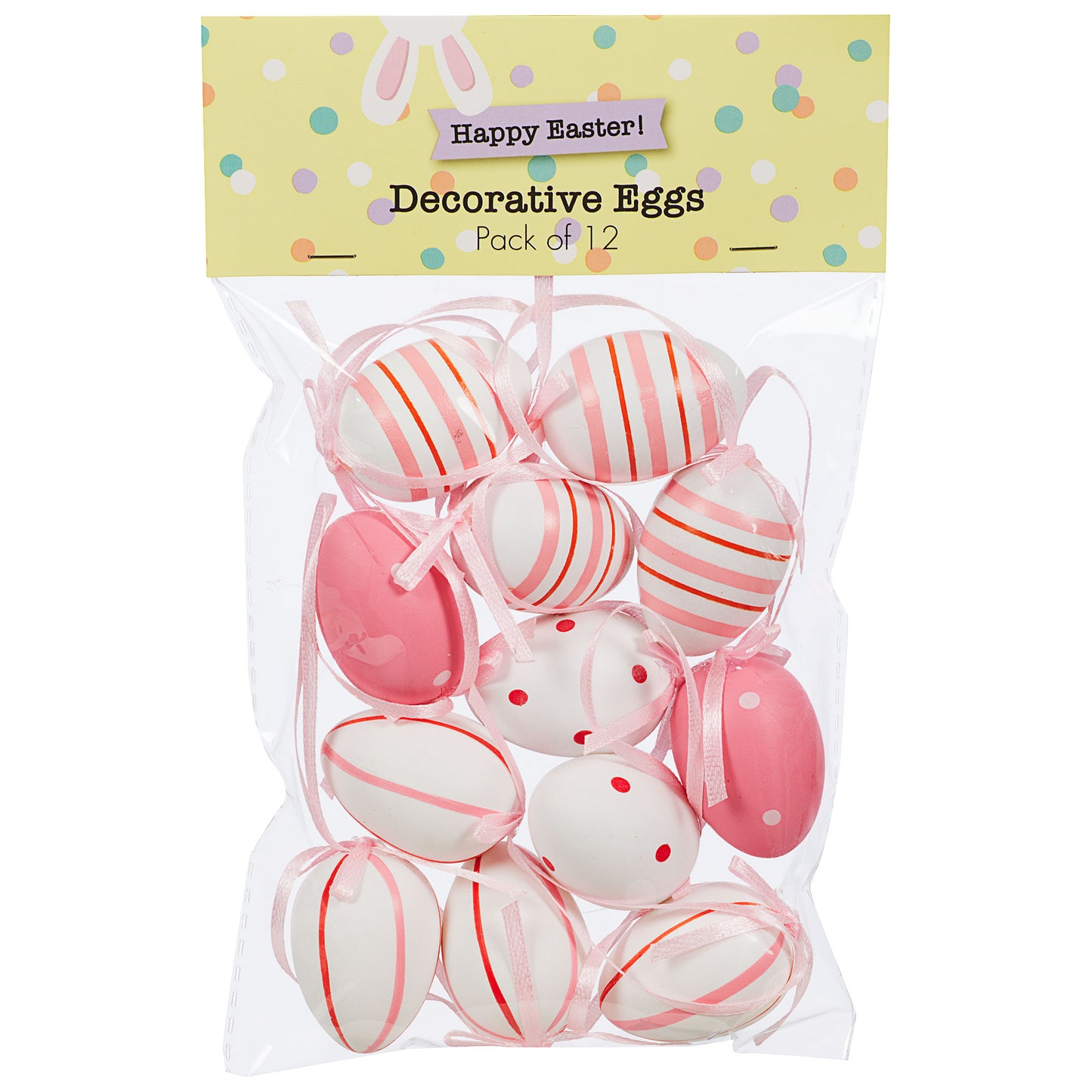 Easter Decorative Egg 12pk Assorted