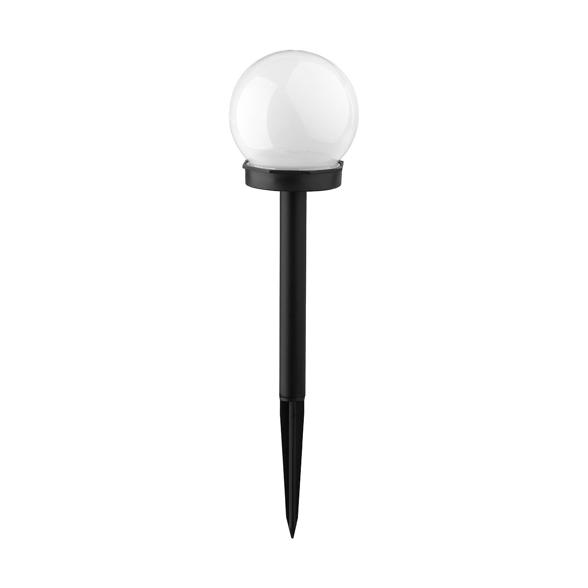 Solar Stake White Ball Plastic Light