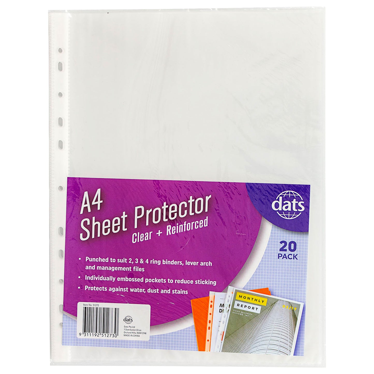 Sheet Protector A4 Pk20