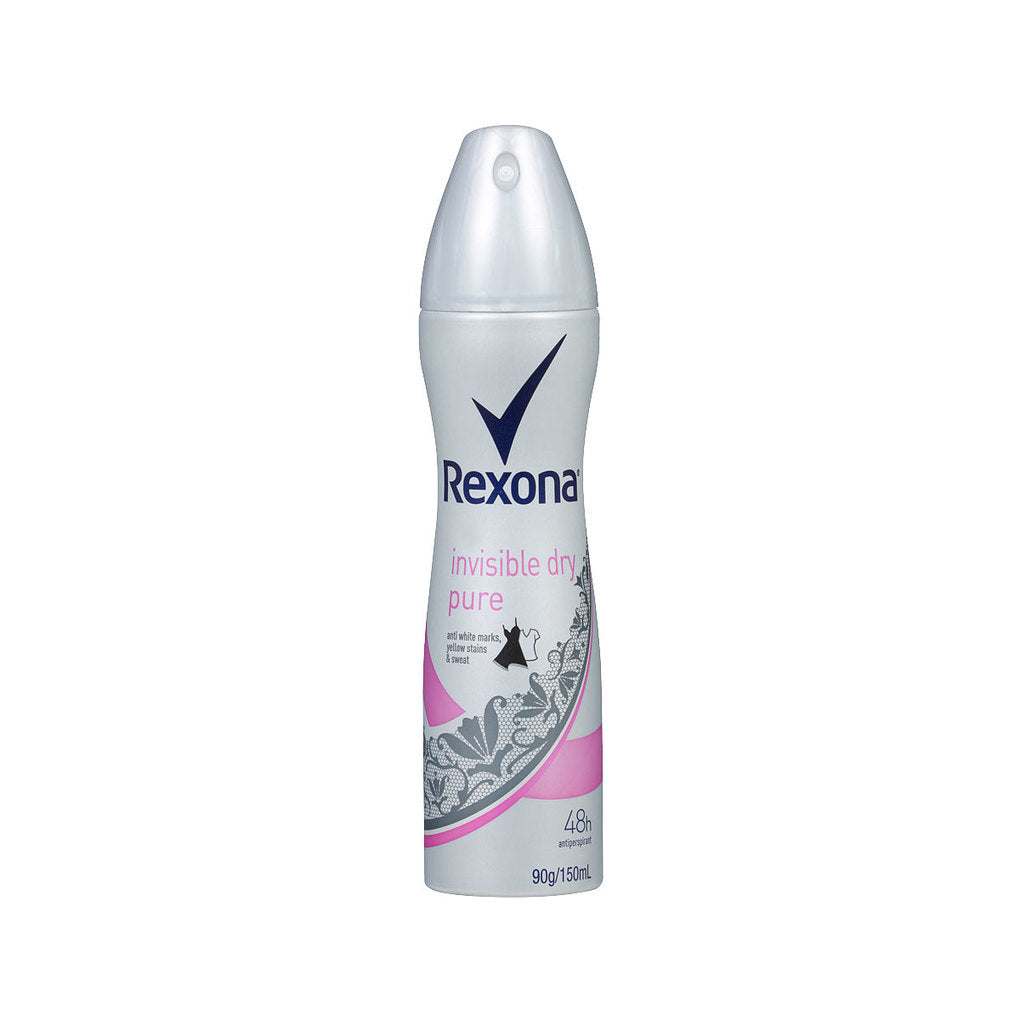 Rexona Women Invisible Dry Antiperspirant Deodorant Pure 150mL