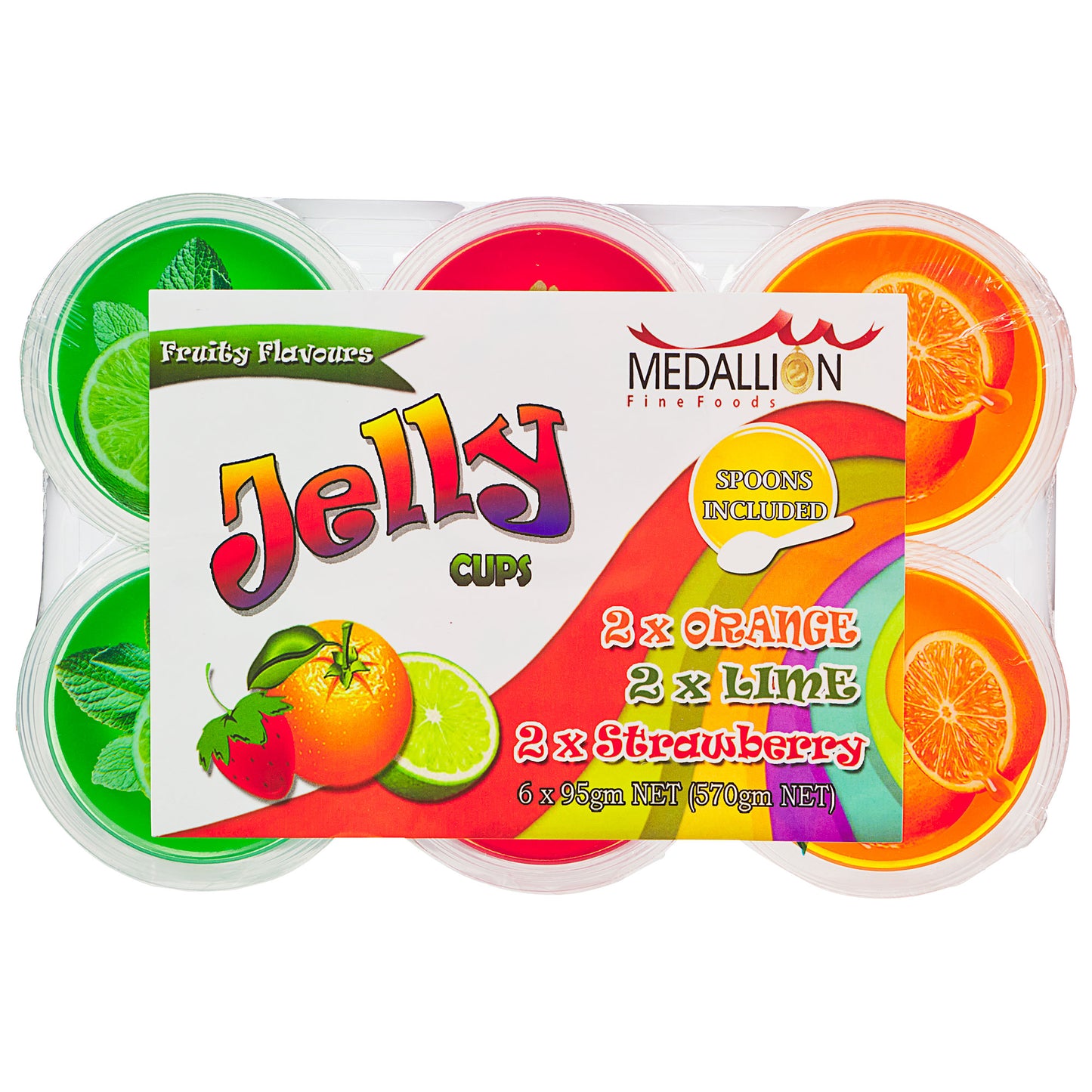 Medallion Jelly Cups 6pk The Reject Shop