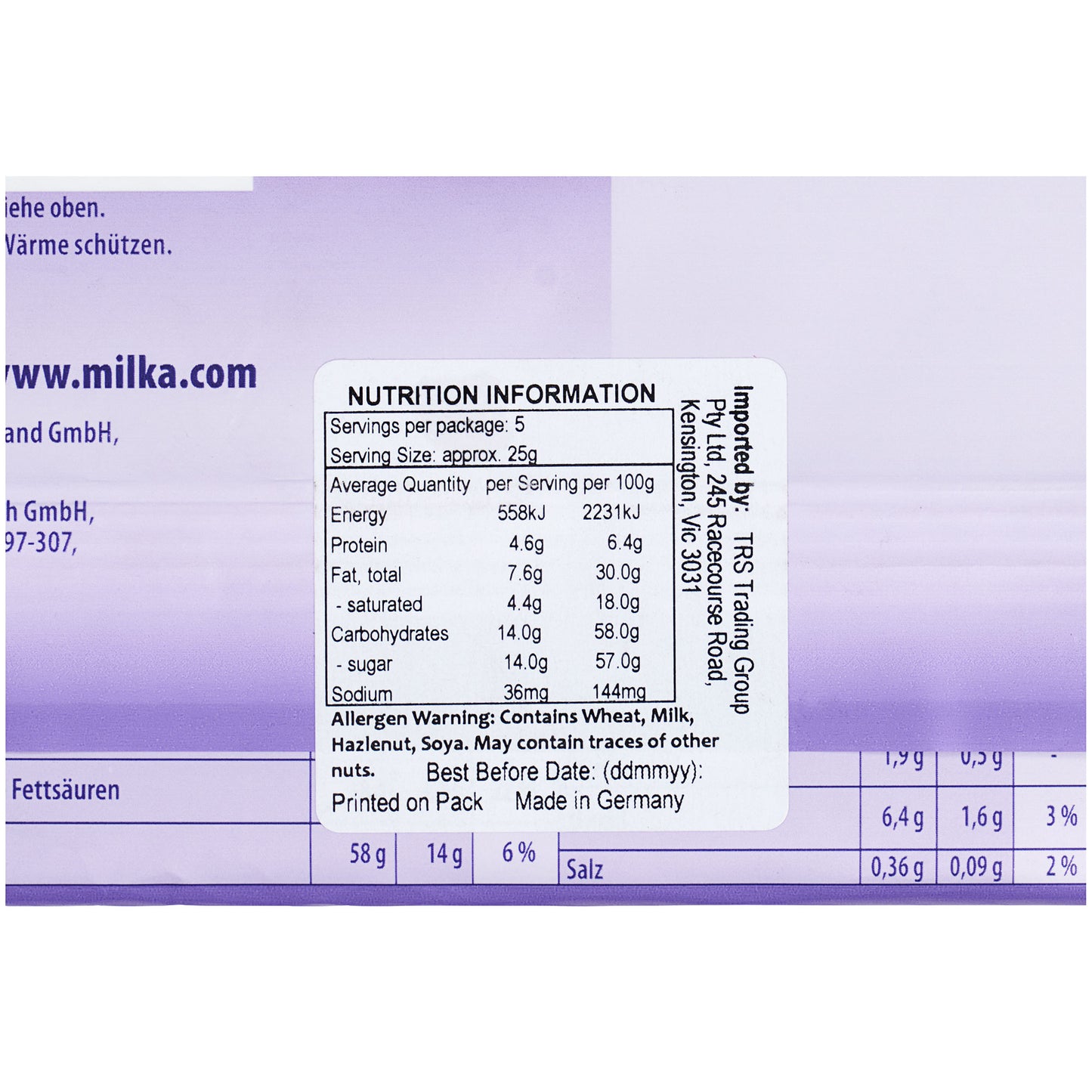 Milka Luflee Bubbly Chocolate 100g