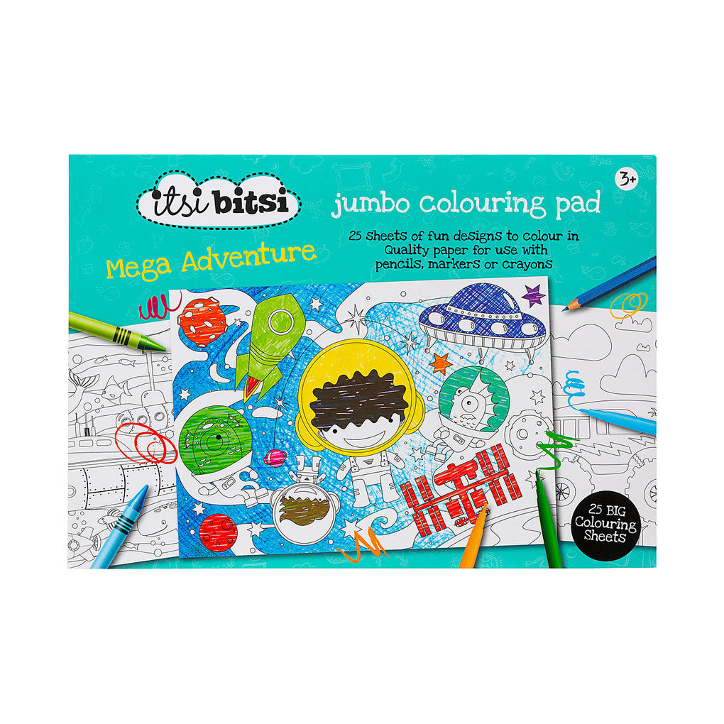 Itsi Bitsi Jumbo Coloring Pad A3 25pk