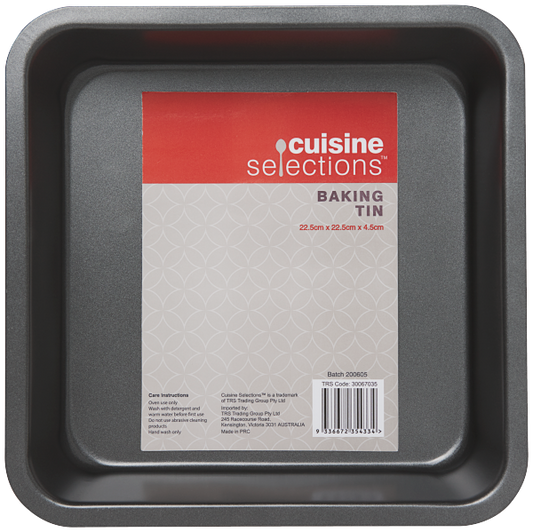 Cuisine Selections Square Baking Pan 22.5cm